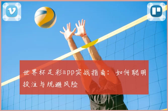 世界杯足彩app实战指南:如何聪明投注与规避风险